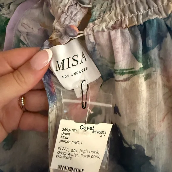 Misa Los Angeles Watercolor Mini Dress - Picture 6 of 6
